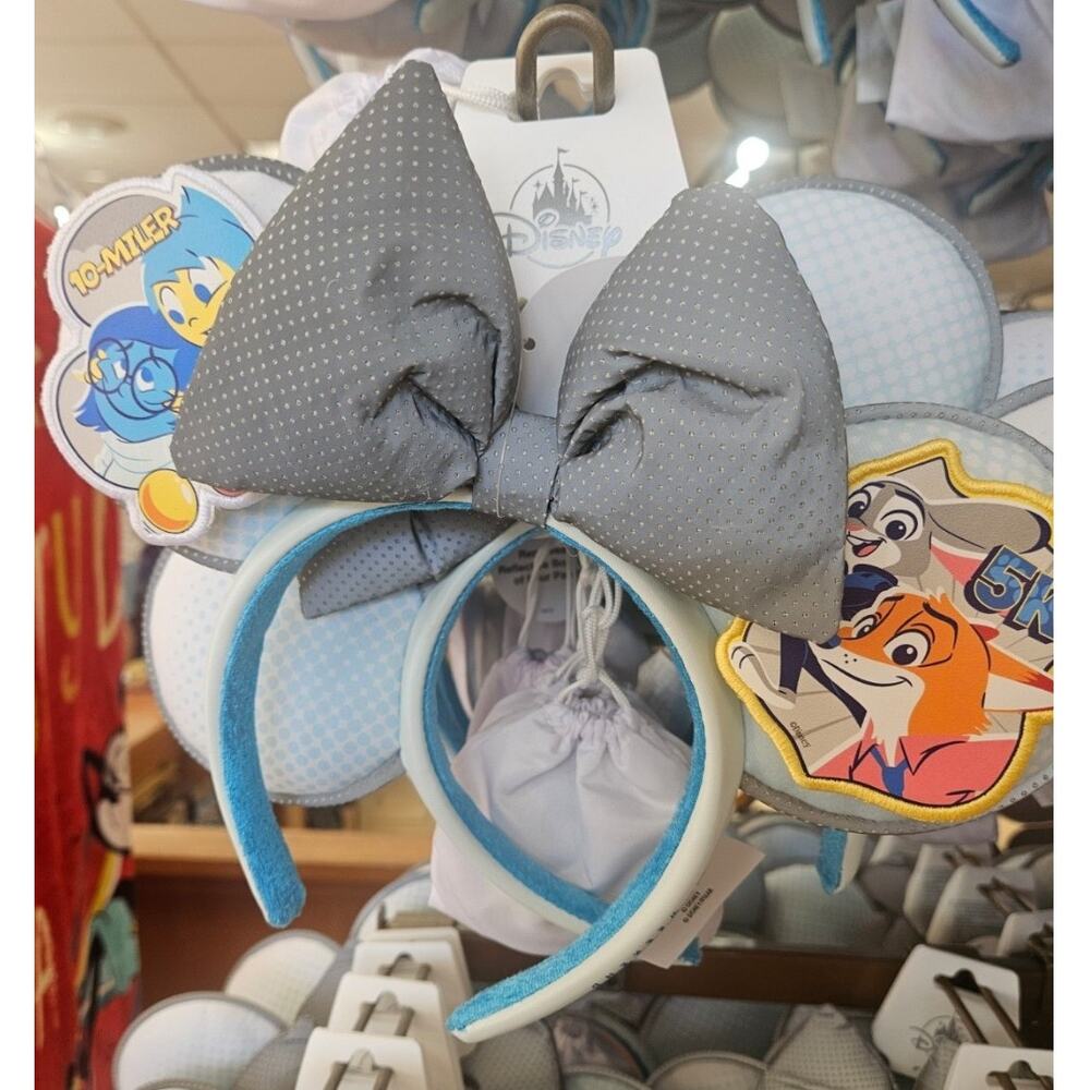SALE RunDisney Springtime Surprise Ear Headband with Removable Bow & Patches NWT